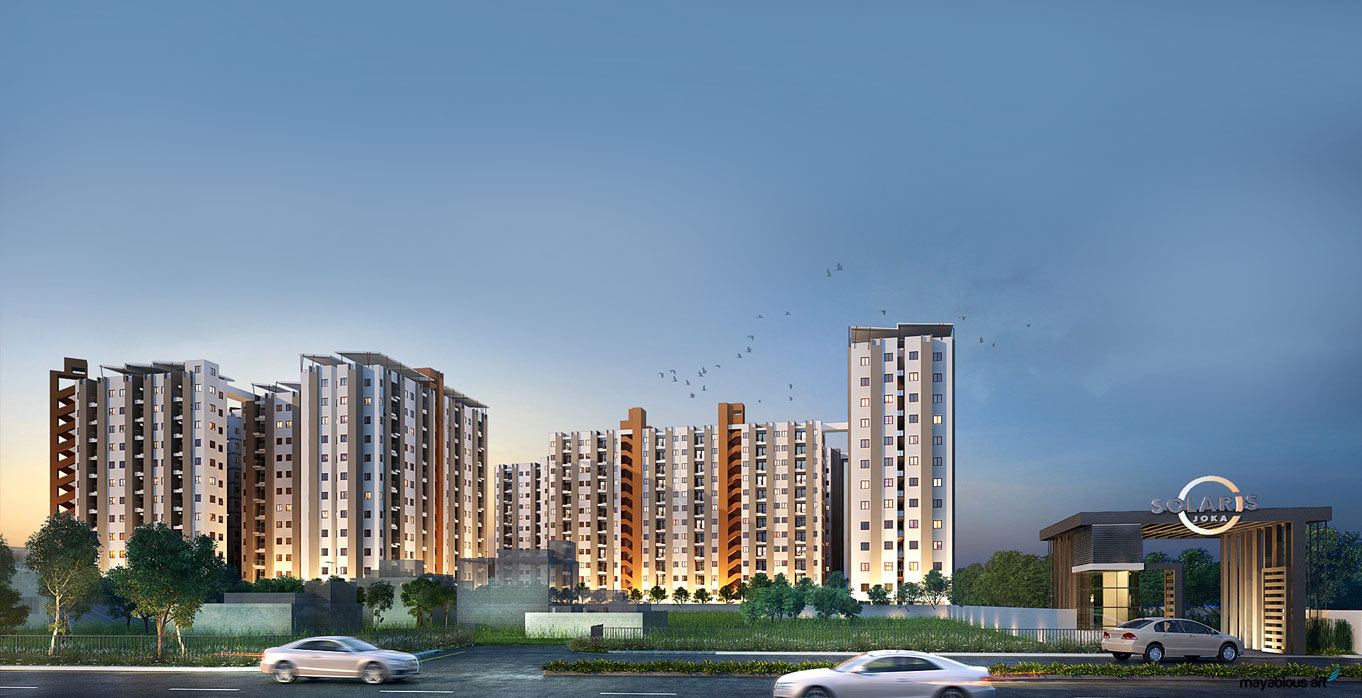 Solaris Joka - Solaris Presents 1,2,3 Bhk Flats Below 10 Lakhs In Joka 